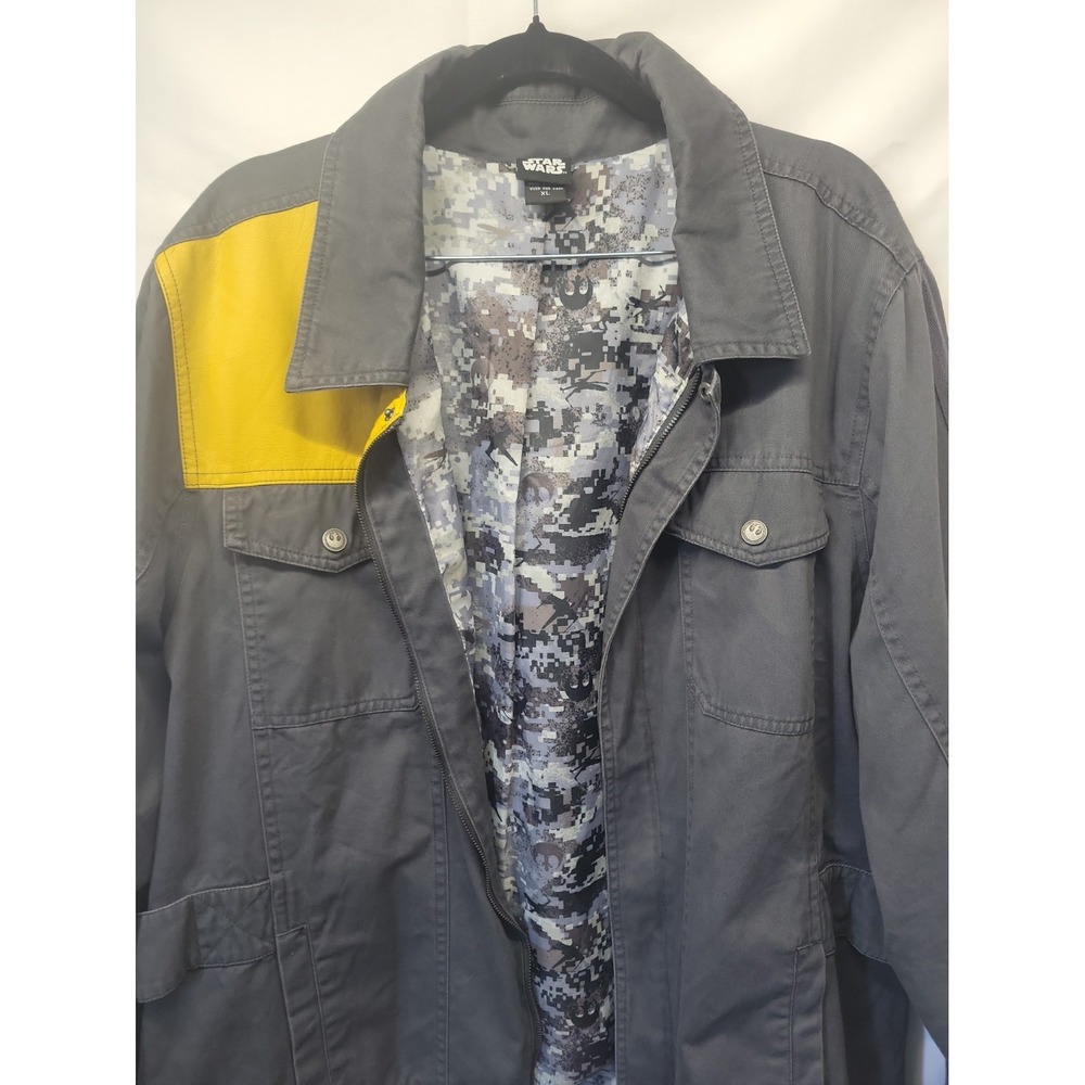 Hot Topic Star Wars Rogue One Cassian Andor Rebel Flight Jacket Disney Size XL